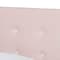 Baxton Studio Caprice Modern and Contemporary Glam Light Pink Velvet Fabric Twin Size Panel Bed 183-11253-Zoro - alternate 7